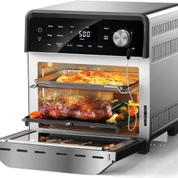 Nuwave TODD ENGLISH Pro-Smart Grill, Plug-In Grill, Oven & Air Fryer, 550°F Preheat, TRUE Char & Flavor of Premium Outdoor Grill Indoors, Temps 50°-50