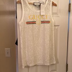 Gucci Lace Tank Top