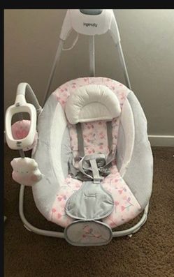 Baby Swing Pink With Gray 