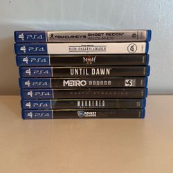 PlayStation 4 Video Game Lot 8 Games 