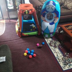 Baby Ball Pit And Standing Football throw 