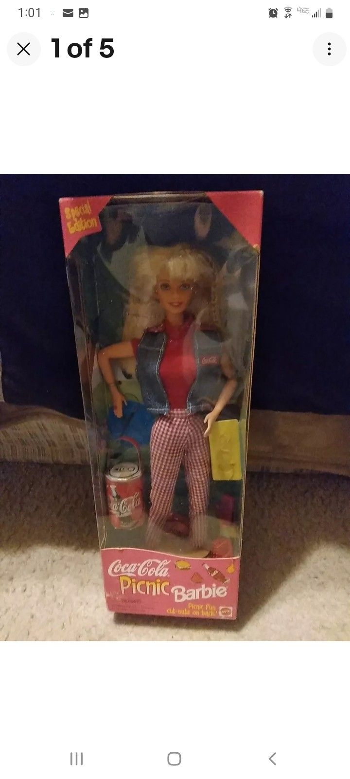 1997 Mattel Coca-Cola Picnic Barbie Doll