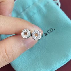 Tiffany & Co. 1837 Round Sterling Silver Earrings