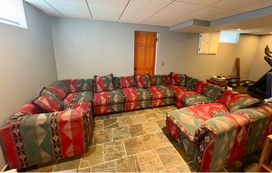 Vintage 1990’s Lane Southwestern 9 piece sectional