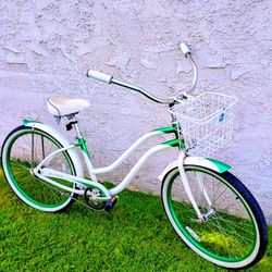 Classic Phat Sea Crest 26" Beach Cruiser Bike Bicicleta Basket 