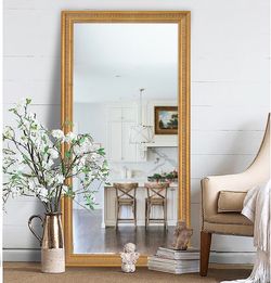 Large Gold Full-Length Mirror