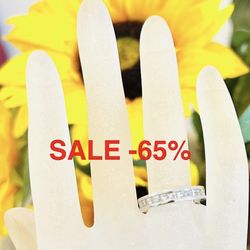 Wedding Ring Natural Princess Diamonds 1.15 Carats 18 Karat Mothers Day 💝 SALE/65% Appraisal Is From When Gold Was Below 2000 Now It’s Over $4500