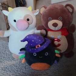 3 big squishmallows 