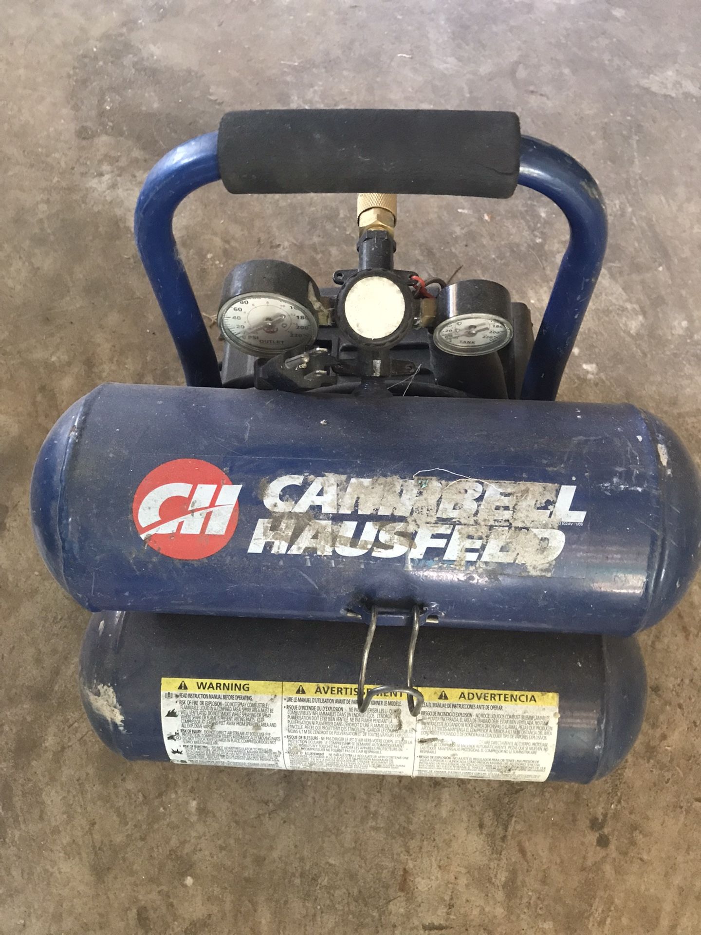 Campbell Hausfeld Air Compressor  110 Max Psi