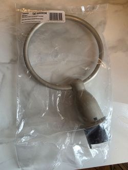 NEW MOEN ~ MASON TOWEL RING  IN SATIN NICKEL