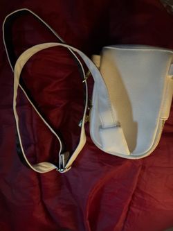 INICAT Small Vegan Leather Crossbody Sling Bag (White - Brand New)