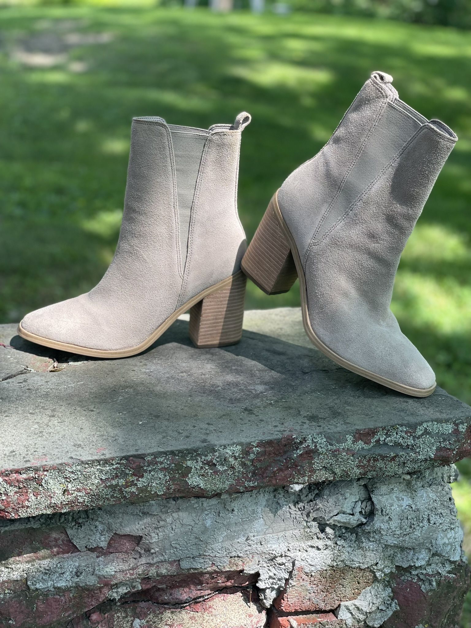 Marc Fisher LTD Kristie Bootie in Light Natural size 8- NWOB