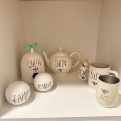 Rae Dunn Bee Queen Honey Set - 7 Pieces