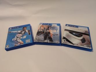 PS4 Games Bundle: FIFA 19, Battlefield 1, Star Wars Battlefront