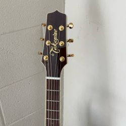 TAKAMINE TSP138CN THINLINE ACOUSTIC-ELECTRIC GUITAR W/ CASE.