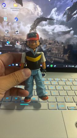 Vintage 2007 Jakks Pacific Nintendo Pokémon 5” Ash Ketchum Action Figure loose but missing right hand