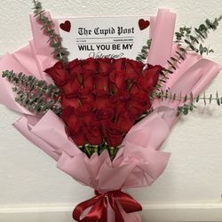 24 Roses Will You Be My Valentine 