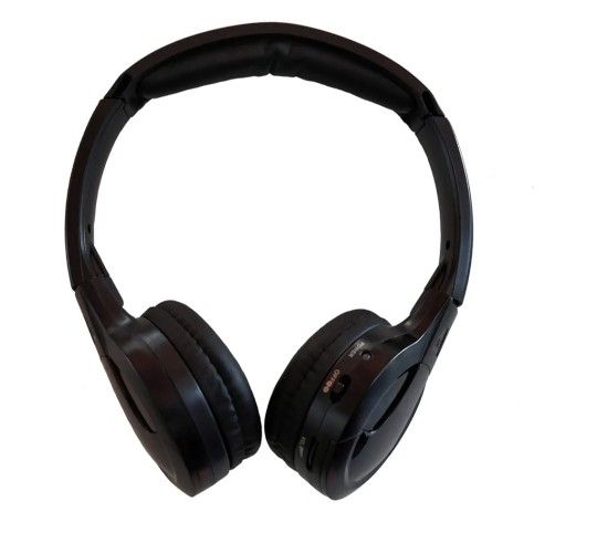 A10 IR Wireless Headphones for Car DVD Player Headrest Video,On-Ear Infrared Headphones Headset Universal (Black)