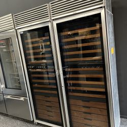 Viking Panel Ready Built In 60” Column Set Wine Coolers 