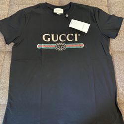 Oversize Washed T-shirt With Gucci Logo