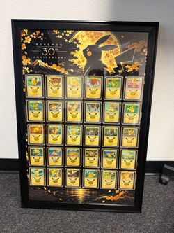 Framed 30/30 Pikachu Set from 30th Celebration
