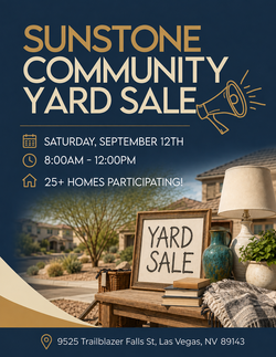 Sunstone Neighborhood Yard Sale