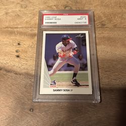 1990 Sammy Sosa Leaf PSA 9