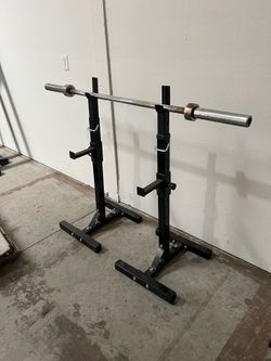 Weight Stand with Olympic Weight Bar 5ft