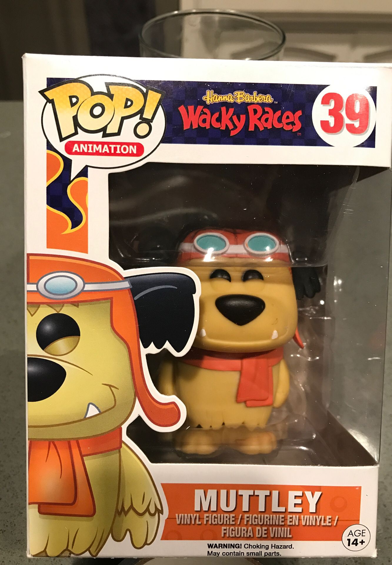 Pop! Wacky races muttley vinyl figure, figurine toy