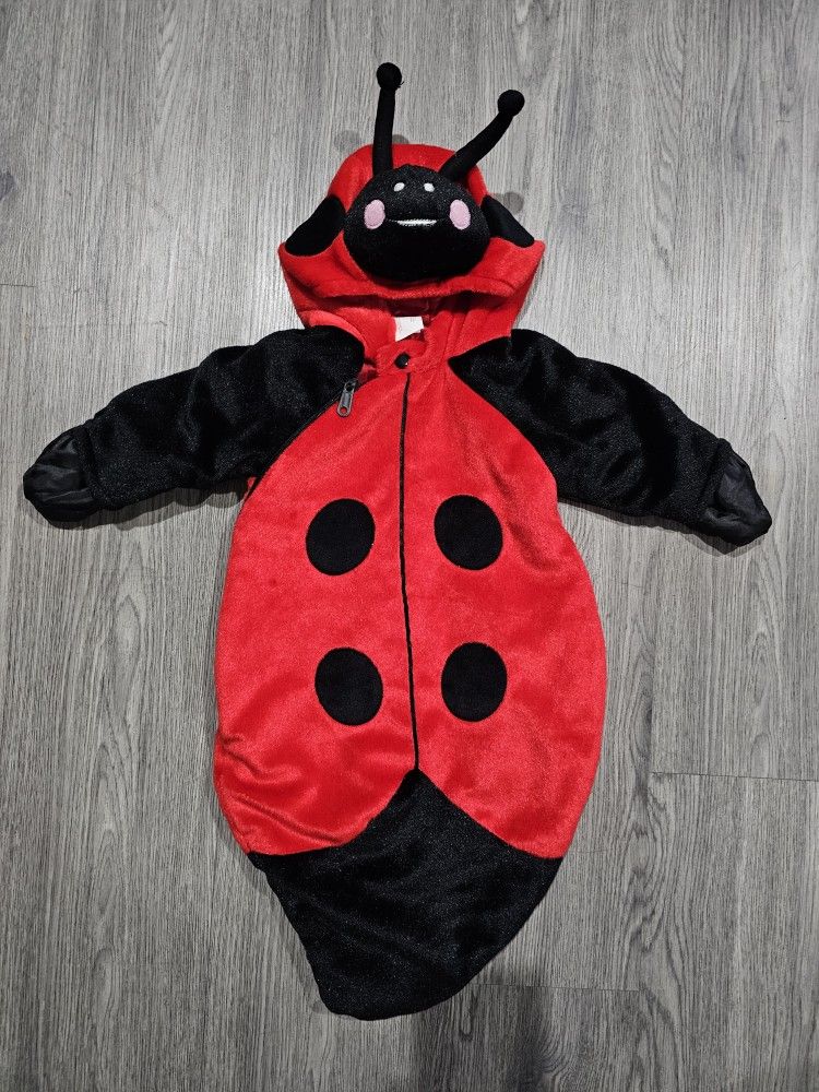 Baby Infant Fluffy Ladybug Onesie Costume