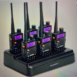 Baofeng Walkie-talkie 2-Way Radio Rapid 6 Way Charger for Uv5r Uv-5Re Uv-5Ra 888s