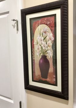 Wall Art Frame Flower Vase Decor