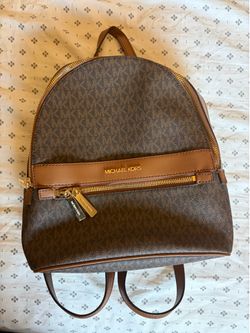 Michael Kors Monogram brown backpack