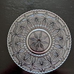 Set Of Six Glass Plates (8" Diameter)