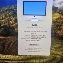 2017 Apple iMac 27 in