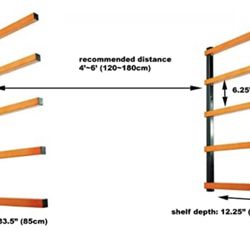 Shelf Storage - Kastforce 5 Level Metal Lumber Rack (unopened) Workshop Storage Shelves