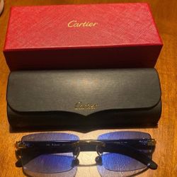 Cartier C Decor Gold Men's Sunglasses - Gold/Gray (CT0008RS001)