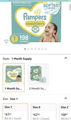 Diapers Size 1