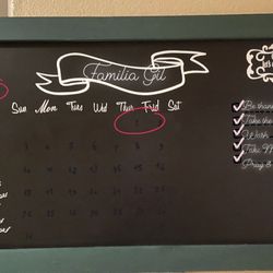 Chalkboard Calendar 