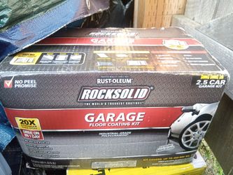 Rust-Oleum RockSolid 180 oz. Gray Polycuramine 2.5 Car Garage Floor Kit