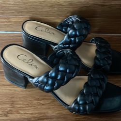 New Woman’s Sandal Size 8 With Wedge Heel