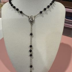 925 silver  Rosary Necklace
