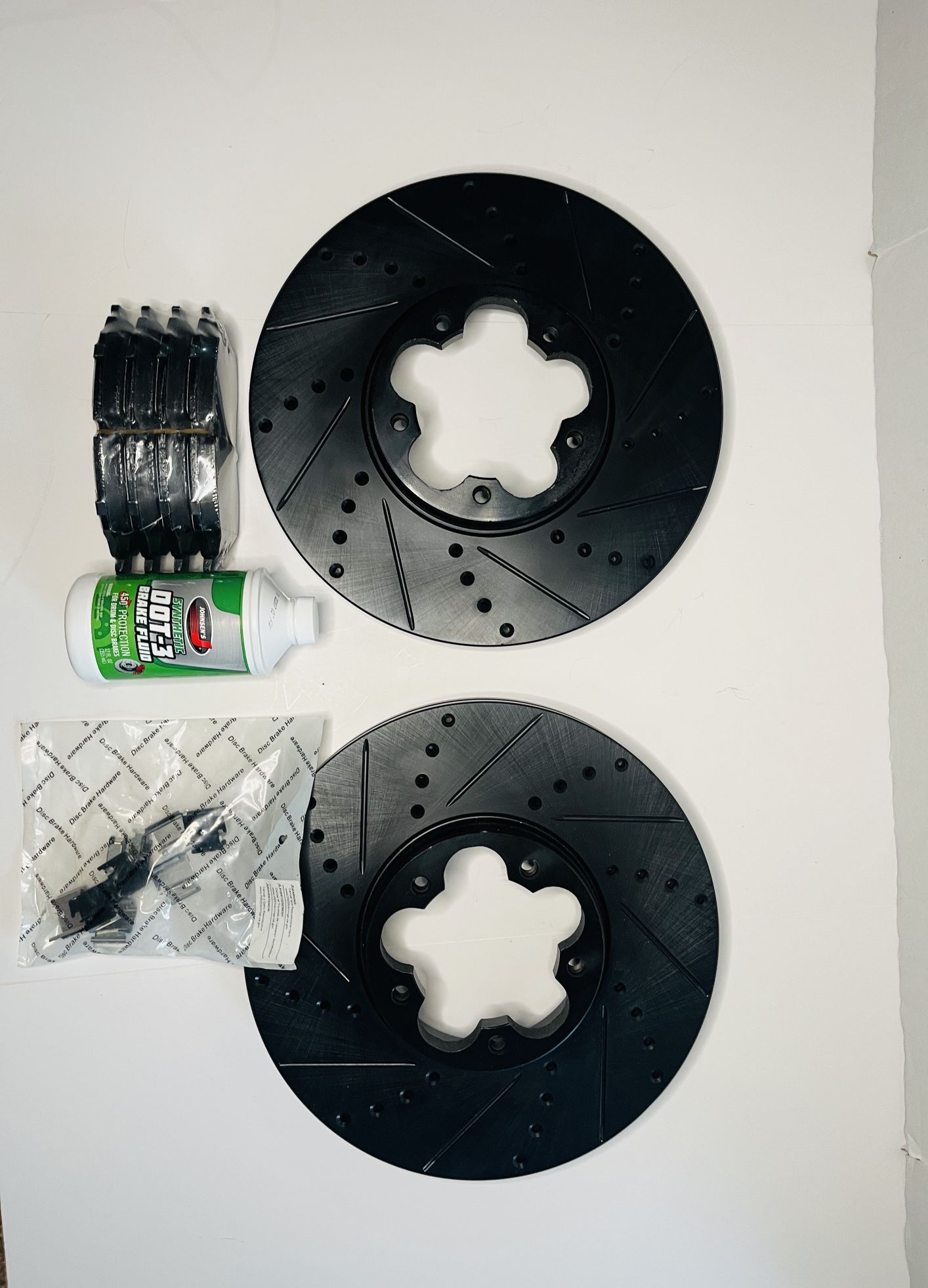 Dynamic Friction Front Brake Kit 1(contact info removed)-00 + (contact info removed)0L/R + DOT 3 Fluid
