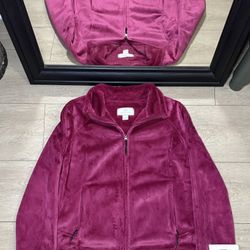 NWT Y2K 2000 Women’s Green Tea Fur Fleece Zip Up Jacket