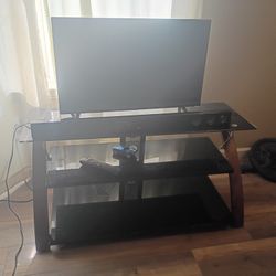 Glass Entertainment Center, Vizio 30" TV & LG Super Sound Bar