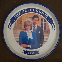 Princess Diana royal wedding serving tray