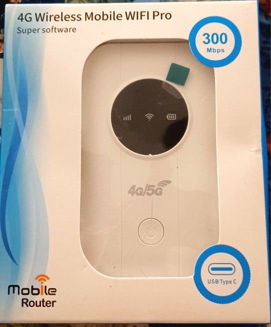 Mobile Router, 4G LTE 5G Hotspot 300Mbps
