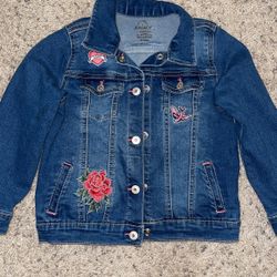 Girls Jordache Denim Jacket Size 5T