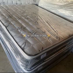 Mattress Pillow top At Low Prices ✨in plastic✨ ⭐️Queen $170 ⭐️Full $150 ⭐️Twin $120 ⭐️King $280 ⭐️Cal King $280 🚚Delivery available 