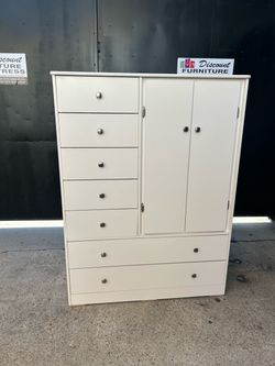 Wardrobe closet with drawers available in different colors